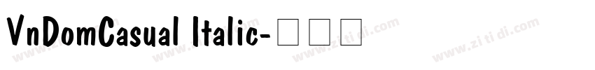 VnDomCasual Italic字体转换